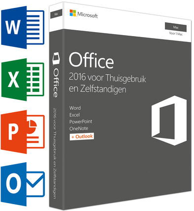 Microsoft Office Mac Thuisgebruik en Zelfstandigen 2016 FR is nooit meer leverbaar