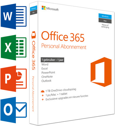 Microsoft Office 365 Personal 1 jaar abonnement NL is nooit meer leverbaar