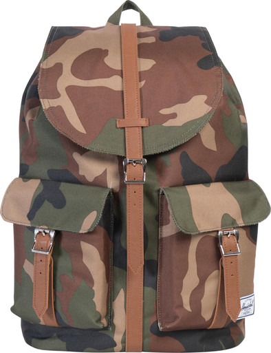 Herschel Dawson Woodland Camo/Tan Synthetic Leather is nooit meer leverbaar