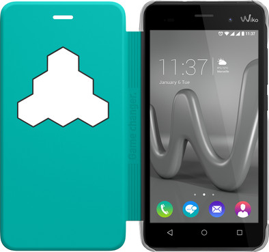 Wiko Lenny 3 View Cover Turqoise is nooit meer leverbaar