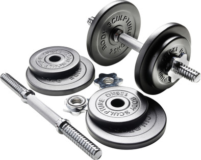 Body Sculpture Gietijzeren Halterset 2x 9 kg is nooit meer leverbaar