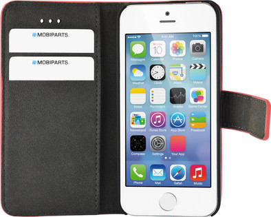 Mobiparts Premium Wallet Case Apple iPhone 5/5S/SE Roze is nooit meer leverbaar
