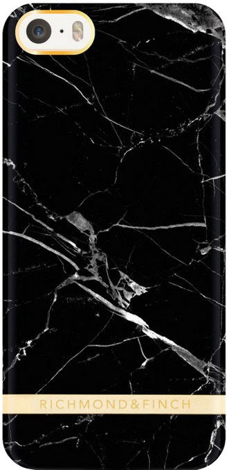 Richmond &amp; Finch Marble Glossy Apple iPhone 5/5S/SE Zwart is nooit meer leverbaar