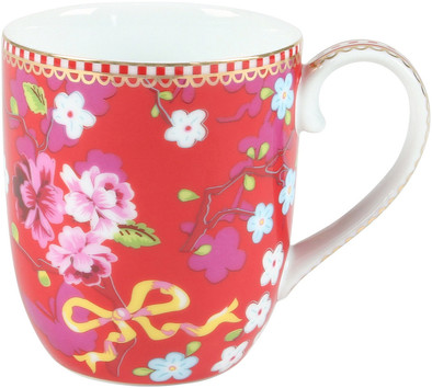 Pip Studio Floral Chinese Rose Roze Mok 0,17 cl is nooit meer leverbaar