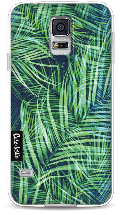 Casetastic Softcover Samsung Galaxy S5/S5 Plus/S5 Neo Palm Leaves is nooit meer leverbaar