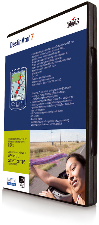 Destinator 7 Software + Maps of Western and Eastern Europe is nooit meer leverbaar