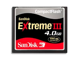 SanDisk CF Extreme III 4 GB is nooit meer leverbaar
