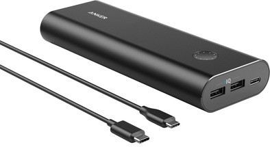 Anker PowerCore Plus USB C 20100 mAh Zwart is nooit meer leverbaar