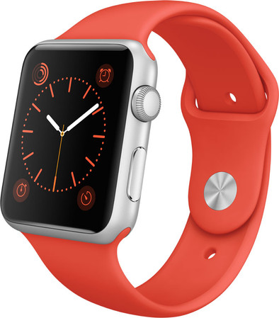 Apple Watch Sport 42mm Silver Aluminium Orange is nooit meer leverbaar
