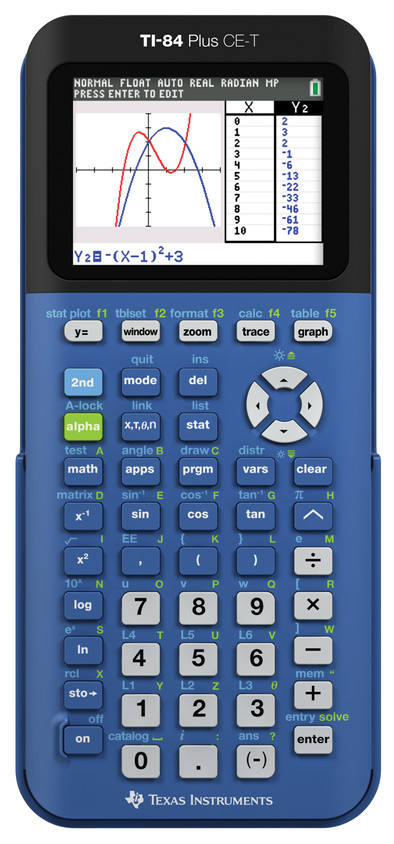 Texas Instruments TI-84 plus CE-T Blauw is nooit meer leverbaar