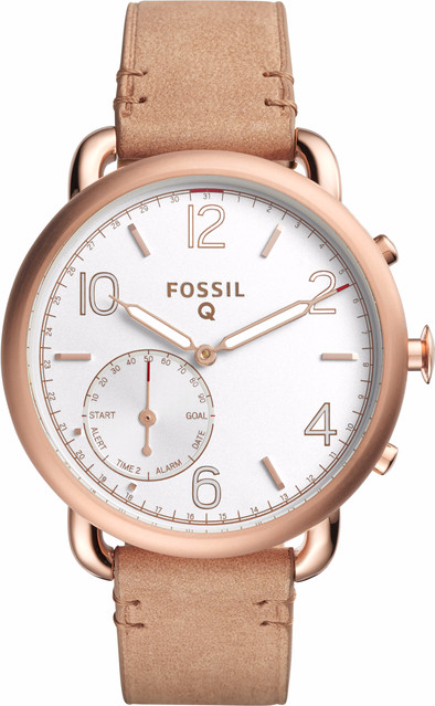 Fossil Q Tailor Hybrid Rosé/Lichtbruin Leer is nooit meer leverbaar