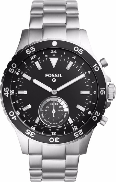 Fossil Q Crewmaster Hybrid Zilver is nooit meer leverbaar
