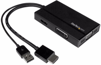Startech A/V reisadapter HDMI naar DisplayPort/VGA/DVI Zwart is nooit meer leverbaar