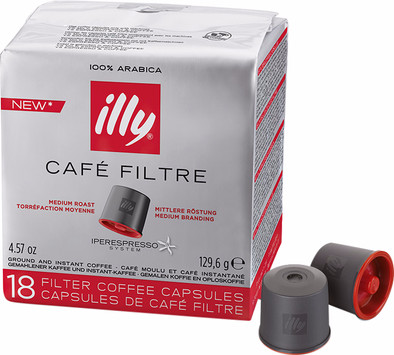 Iperespresso Capsules Normale Branding 6 x 18 stuks is nooit meer leverbaar