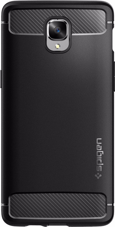 Spigen Rugged Armor OnePlus 3/3T Zwart is nooit meer leverbaar