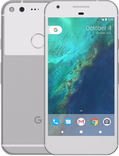 Google Pixel 32 GB Zilver is nooit meer leverbaar