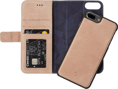 Decoded Leather 2-in-1 Wallet Case Apple iPhone 6 Plus/6s Plus/7 Plus Rose Gold is nooit meer leverbaar