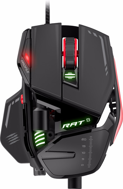 Mad Catz R.A.T. 8 Zwart is nooit meer leverbaar