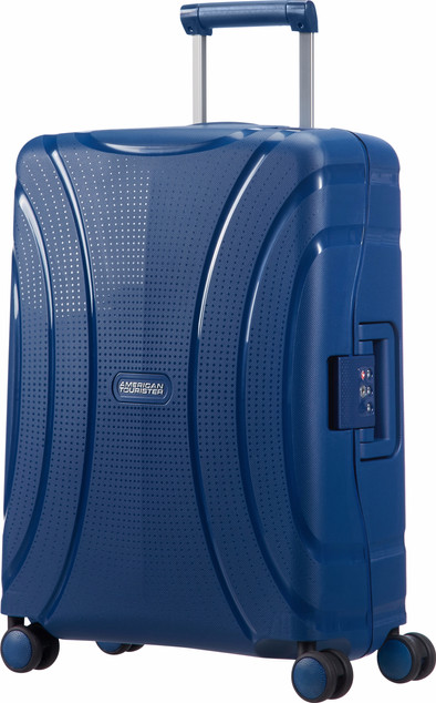 American Tourister Lock 'N' Roll Spinner 55 cm Nocturne Blue is nooit meer leverbaar