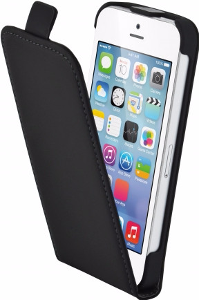 Mobiparts Premium Flip Case Apple iPhone 5/5S/SE Zwart is nooit meer leverbaar