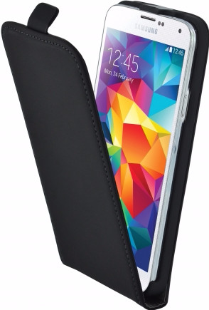 Mobiparts Premium Flip Case Samsung Galaxy S5 Zwart is nooit meer leverbaar