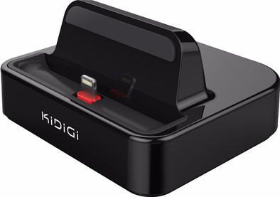 KiDiGi Charge &amp; Sync Dock Apple MFI Zwart is nooit meer leverbaar