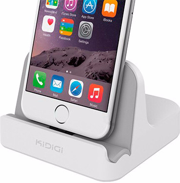 KiDiGi Charging Dock Apple Lightning iPad / iPhone Wit is nooit meer leverbaar