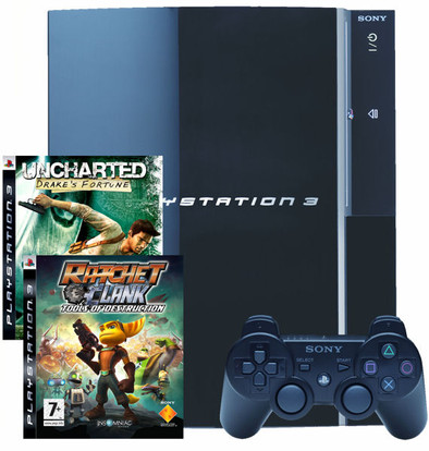 PlayStation 3 40 GB + Ratchet & Clank + Uncharted is nooit meer leverbaar