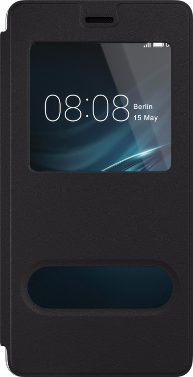 BeHello Window View Cover Huawei P9 Lite Zwart is nooit meer leverbaar