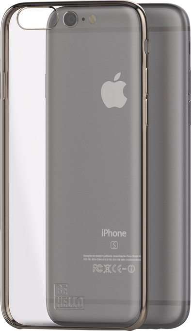 BeHello Gel Case Chrome Edge Apple iPhone 6/6s Goud is nooit meer leverbaar