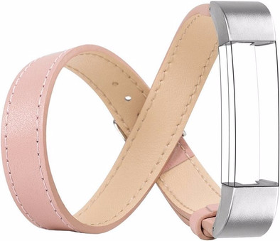 Just in Case Double Tour Leather Watch Strap Fitbit Alta Pink is no longer available