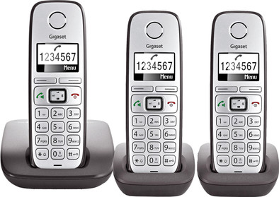 Gigaset E310 Trio Big Button Silver is nooit meer leverbaar