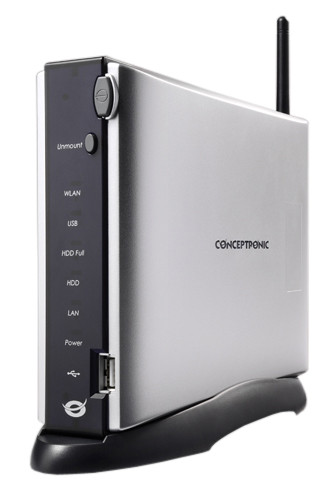 Conceptronic Grab'n'Go Wireless NAS Media Store 400GB is nooit meer leverbaar