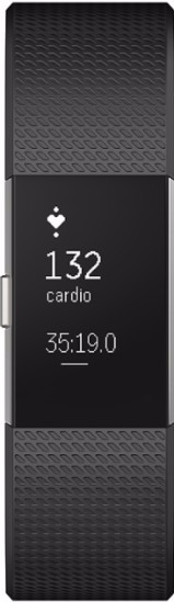 Fitbit Charge 2 Black&#x2F;Silver - L is nooit meer leverbaar