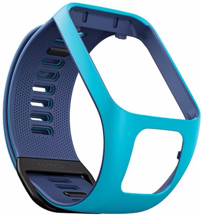 TomTom Spark 3/Runner 3 Bandje Lichtblauw/Donkerblauw - S is nooit meer leverbaar