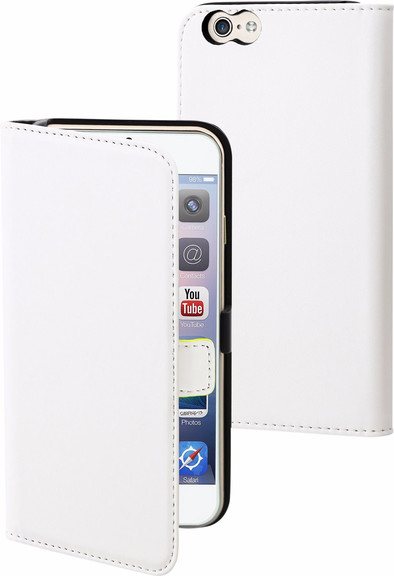 Muvit Folio Apple iPhone 6/6s Book Case Wit is nooit meer leverbaar