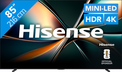 Hisense 85" ULED Mini-Led U7Q (2025) is nooit meer leverbaar