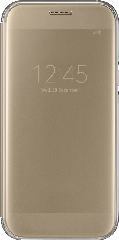 Samsung Galaxy A5 (2017) Clear View Cover Goud is nooit meer leverbaar