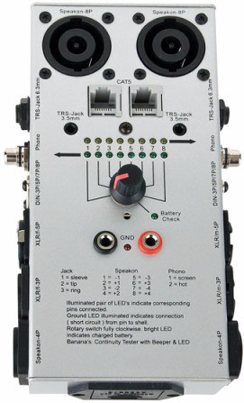 DAP-Audio D1909 Cable Tester Pro Kabeltester is nooit meer leverbaar