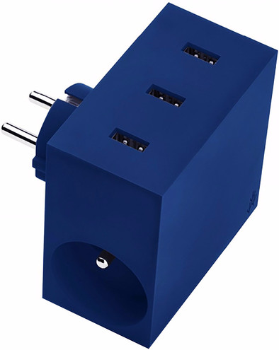 USBEPOWER High Speed 5 in 1 usb lader 4,4 A Blauw is nooit meer leverbaar