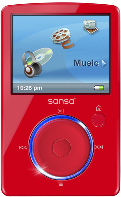 Sandisk Sansa Fuze 4 GB Red is nooit meer leverbaar