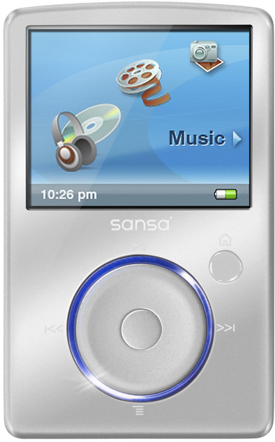 Sandisk Sansa Fuze 8 GB Silver is nooit meer leverbaar