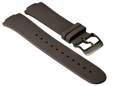 Asus ZenWatch3 Polsband Rubber Dark Brown is nooit meer leverbaar