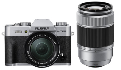 Fujifilm X-T20 Zilver + 16-50mm + 50-230mm IOS II is nooit meer leverbaar