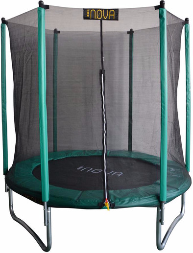 Nova Trampoline 244 cm met Veiligheidsnet en Groene Rand is nooit meer leverbaar