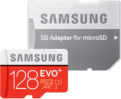 Samsung microSDXC Evo+ 128 GB Class 10 + SD Adapter is nooit meer leverbaar