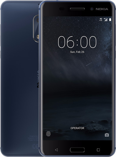 Nokia 6 Blauw is nooit meer leverbaar