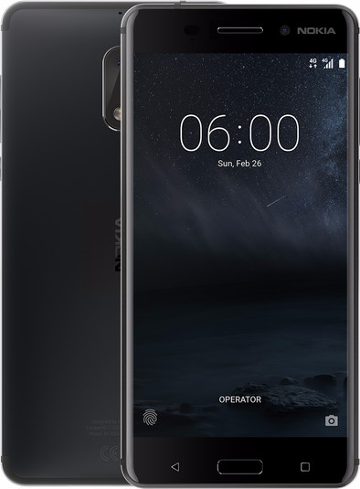Nokia 6 Zwart is nooit meer leverbaar