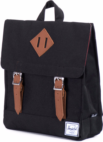 Herschel Survey Kids Black/Tan Synthetic Leather is nooit meer leverbaar