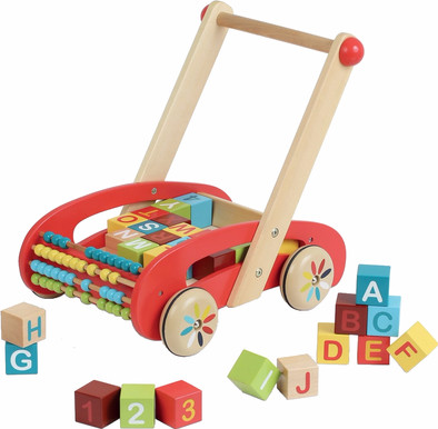 Janod ABC Buggy Tatoo met blokken is nooit meer leverbaar